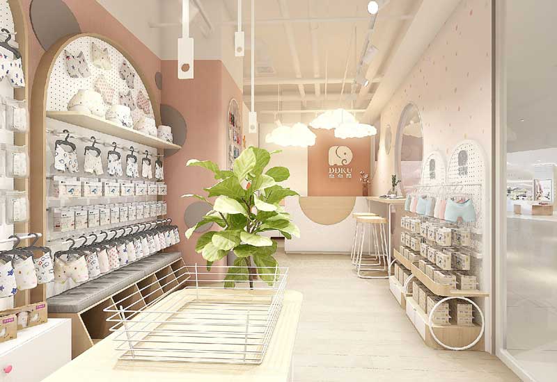 35平米中牟母嬰用品店裝修設(shè)計(jì)效果圖